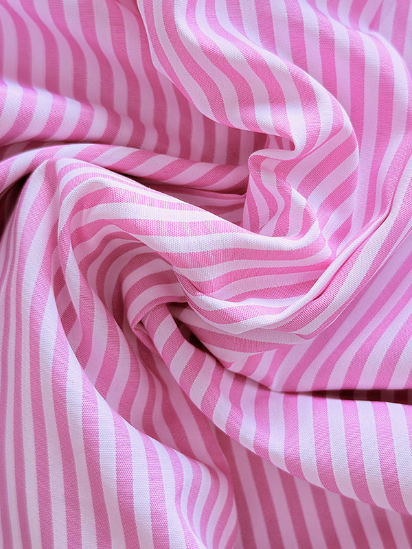 Long Sleeves Loose Asymmetric Split-Joint Striped Lapel Blouses