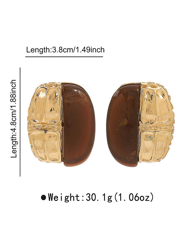 Geometric Split-Joint Drop Earrings