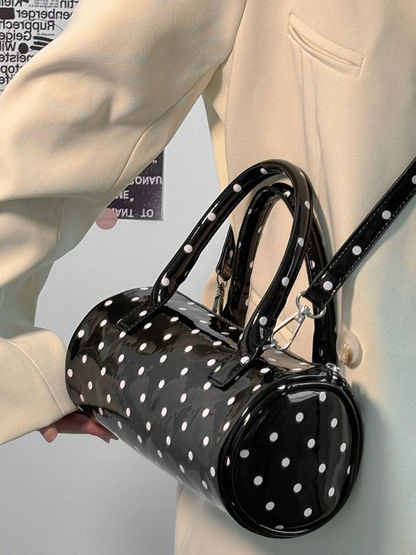 Geometric Polka Dot Split-Joint Zipper Bags Crossbody Bags Handbags