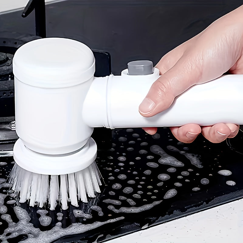 Electric Pot Brush for Household Kitchen, Handheld Fully Automatic Pot, Dish And Plate Scrubbing, Powerful In Removing Scale And Grease, Non-stick to Oil, Multi-functional Cleaning Brush