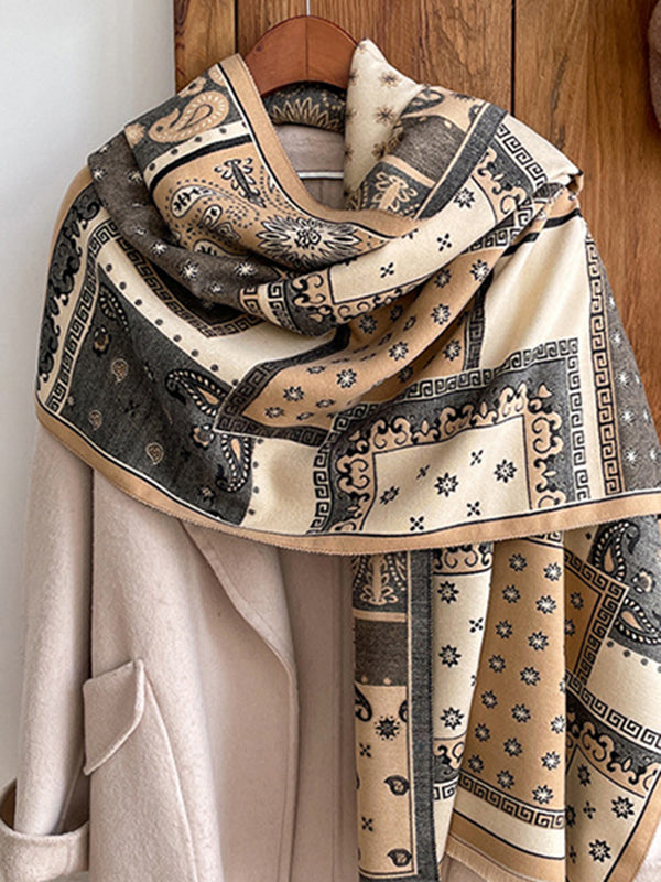 Floral Printed Shawl&Scarf