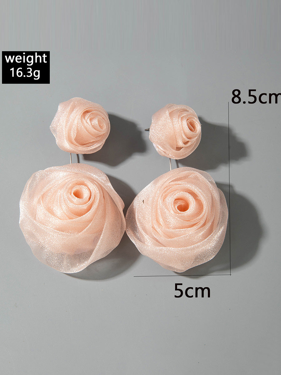Flower Shape Drop Earrings