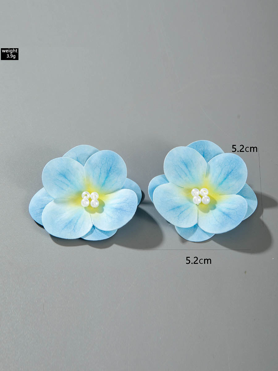Flower Shape Drop Earrings
