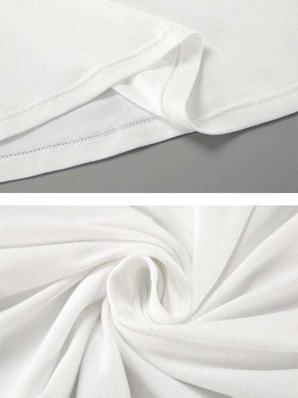 Loose Sleeveless See-Through Solid Color Split-Joint U-Neck Maxi Dresses