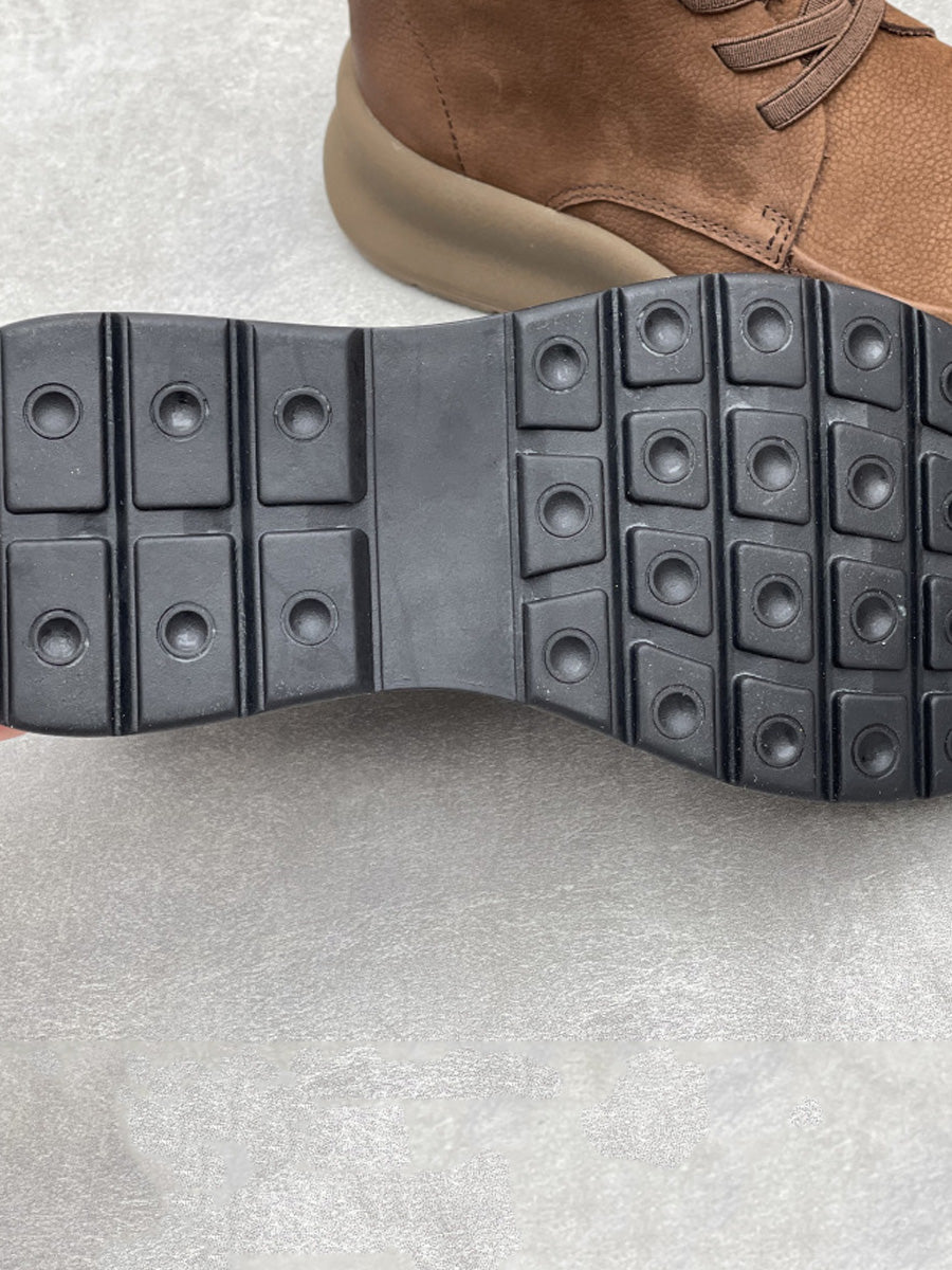 Women Retro Winter Genuine Leather Platform Boots