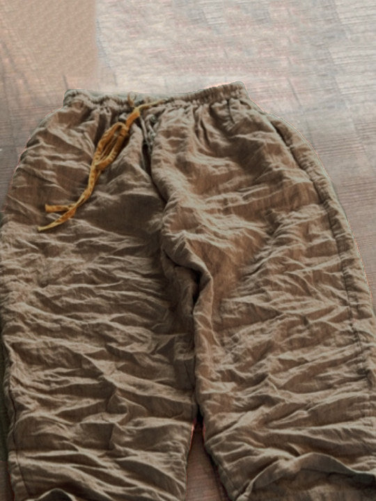 Women Summer Pure Color Loose Linen Wide-leg Pants