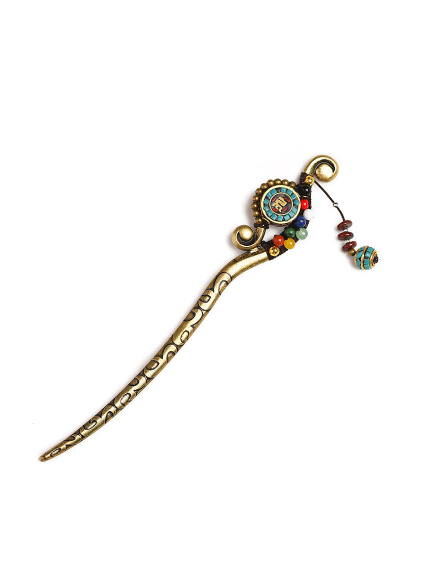 (2 PCS))Retro Elegant Pendant Hairpin