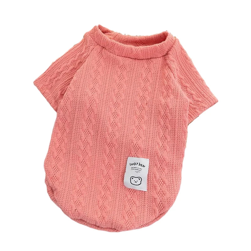 Puppy Cat Sweater Winter Warm Dog Clothes for Small Dogs Pet Knitted Vest Dachshund Costume Schnauzer Chihuahua Yorkie Sweaters