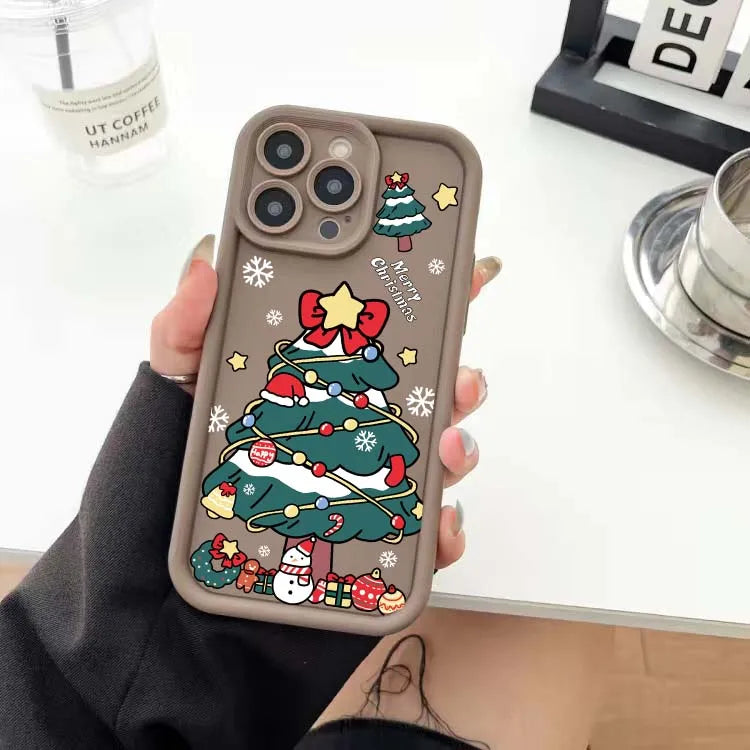 Cartoon Christmas Pattern Phone Cases For Motorola Moto Edge 50 Pro 60 Fusion 40 NEO G84 G54 G75 G35 G85 5G G32 G52 G60 Case