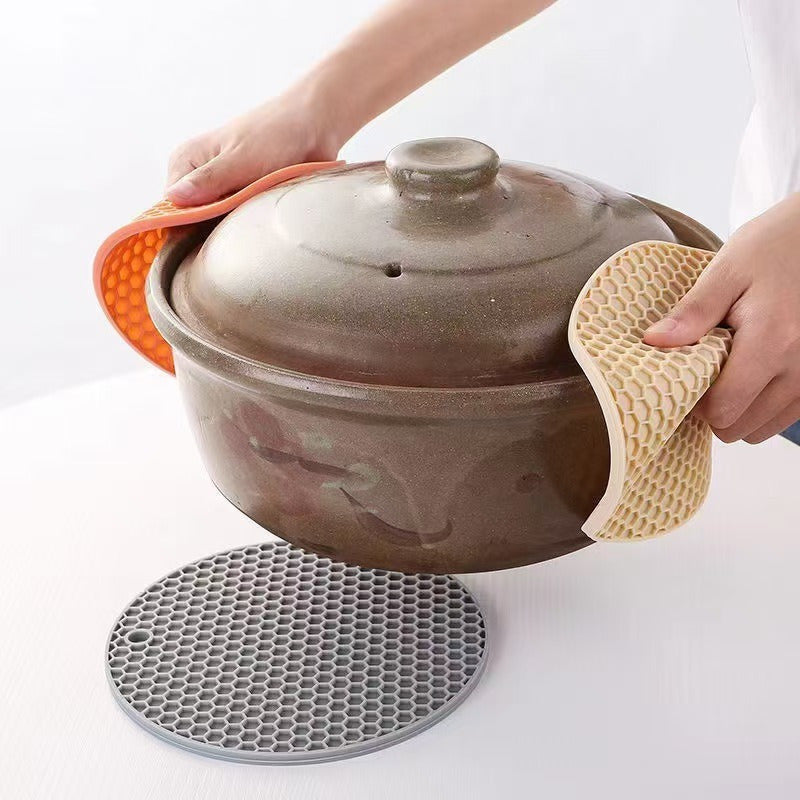 9-Piece Multifunctional Kitchen Mat - Non-slip Heat-resistant Mat, Heat-resistant Non-slip Pot Mat, Kitchen Pot and Pot Insulation Mat, Durable Hand Wash Mat, Multipurpose Can Opener and Coaster