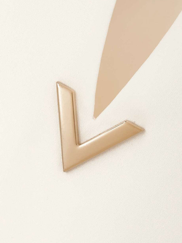 Long Sleeves Wrap Solid Color Split-Side V-Neck Maxi Dresses