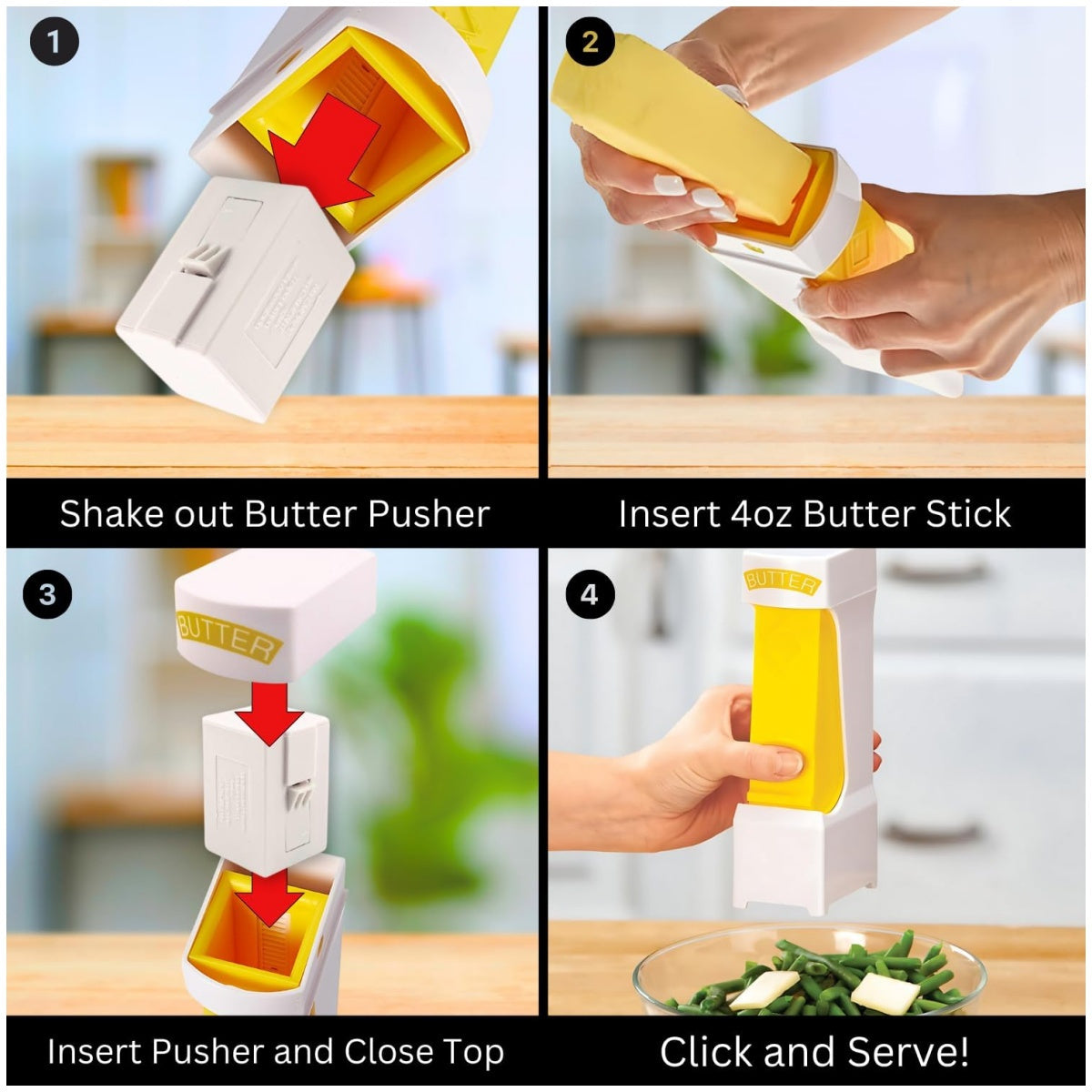 1 Pack Butter Slicer Cutter Dispenser, Stainless Steel Blade Simple One Click Spreader Tool for Storing, Cutting Individual Pats & Sticks of Cold Cheese, Suitable for Quickly Making Breakfast, Dinner, Bread, Cake, Cookies