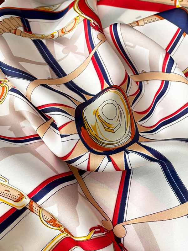 Original Contrast Color Printed Shawl&Scarf