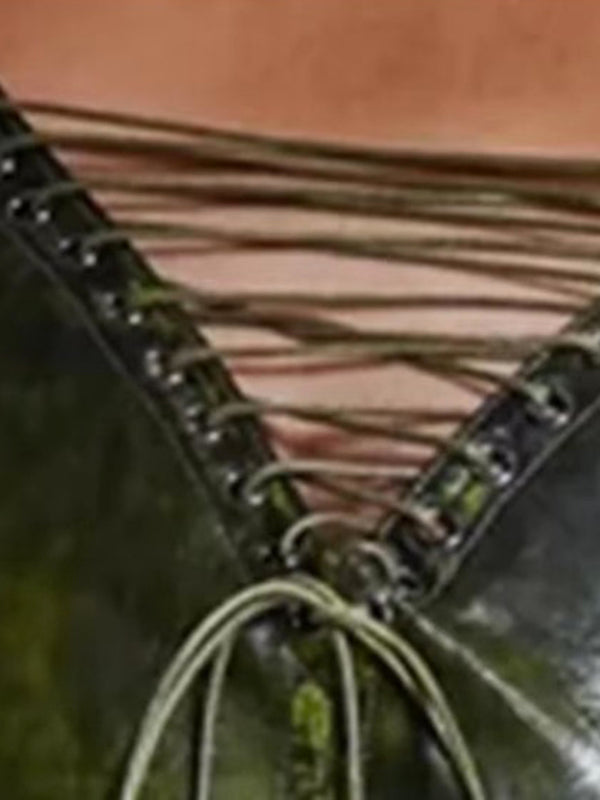 Skinny Wrap Pockets Split-Side Zipper Skirts Bottoms