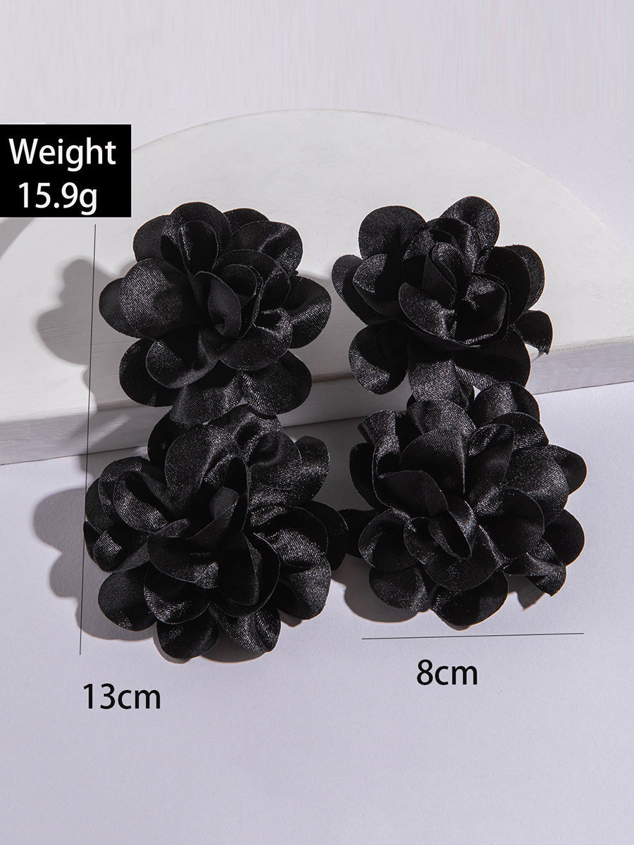 Flower Shape Drop Earrings