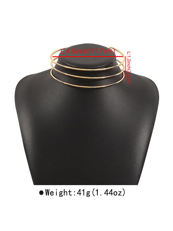 Normcore Geometric Ringent Choker Necklace Necklaces Accessories