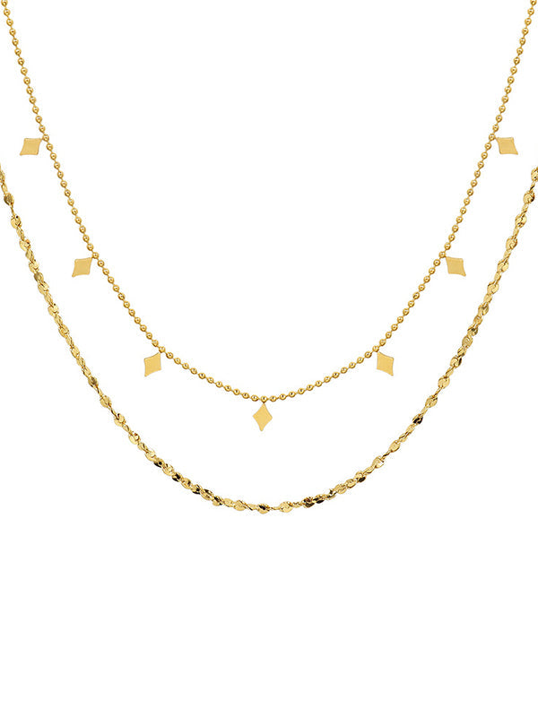 Simple Alloy Geometric Necklaces Accessories