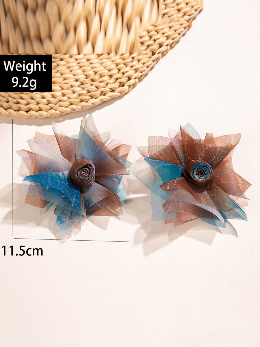 Flower Shape Drop Earrings