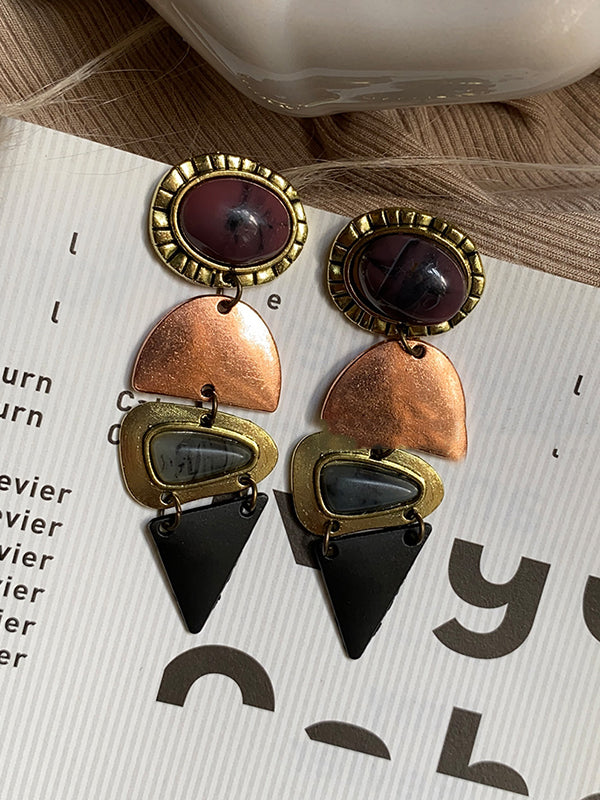 Geometric Drop Earrings