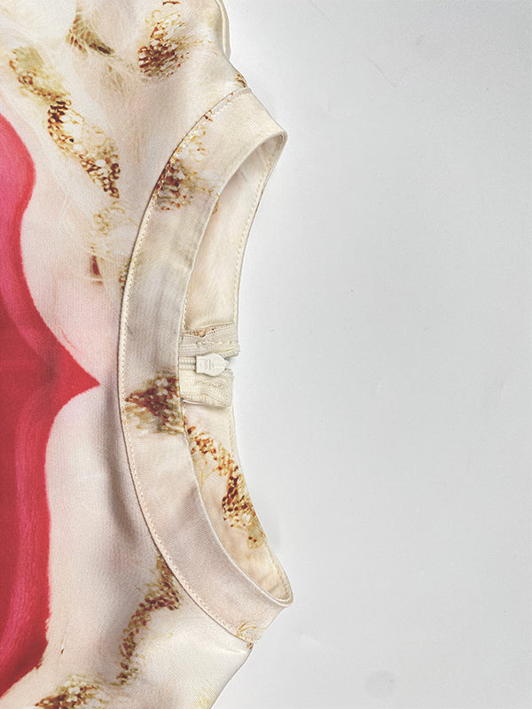 Long Sleeves Loose Contrast Color Figure Mock Neck Blouses&Shirts Tops