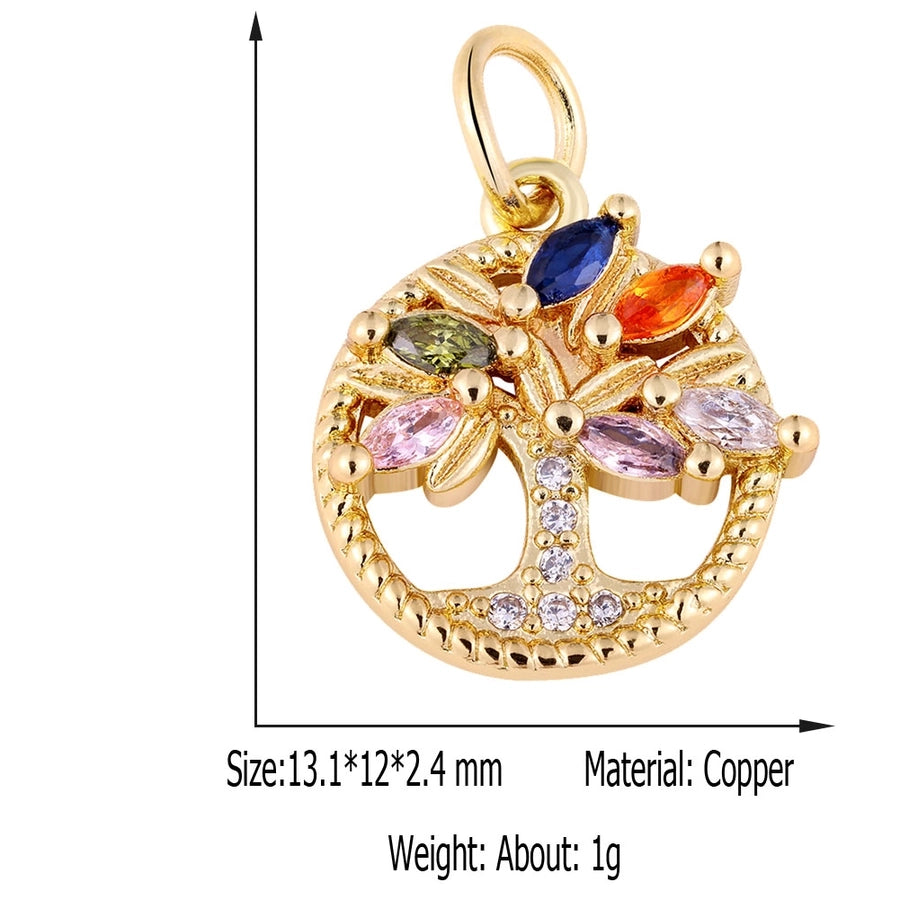 1 Piece 8.5*11.5mm Copper Geometric Pendant Jewelry Accessories