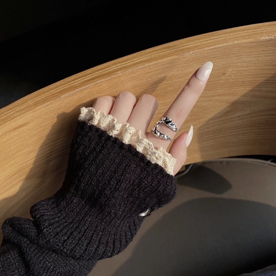 925 Sterling Silver Geometric Adjustable Ring Open Rings Rings