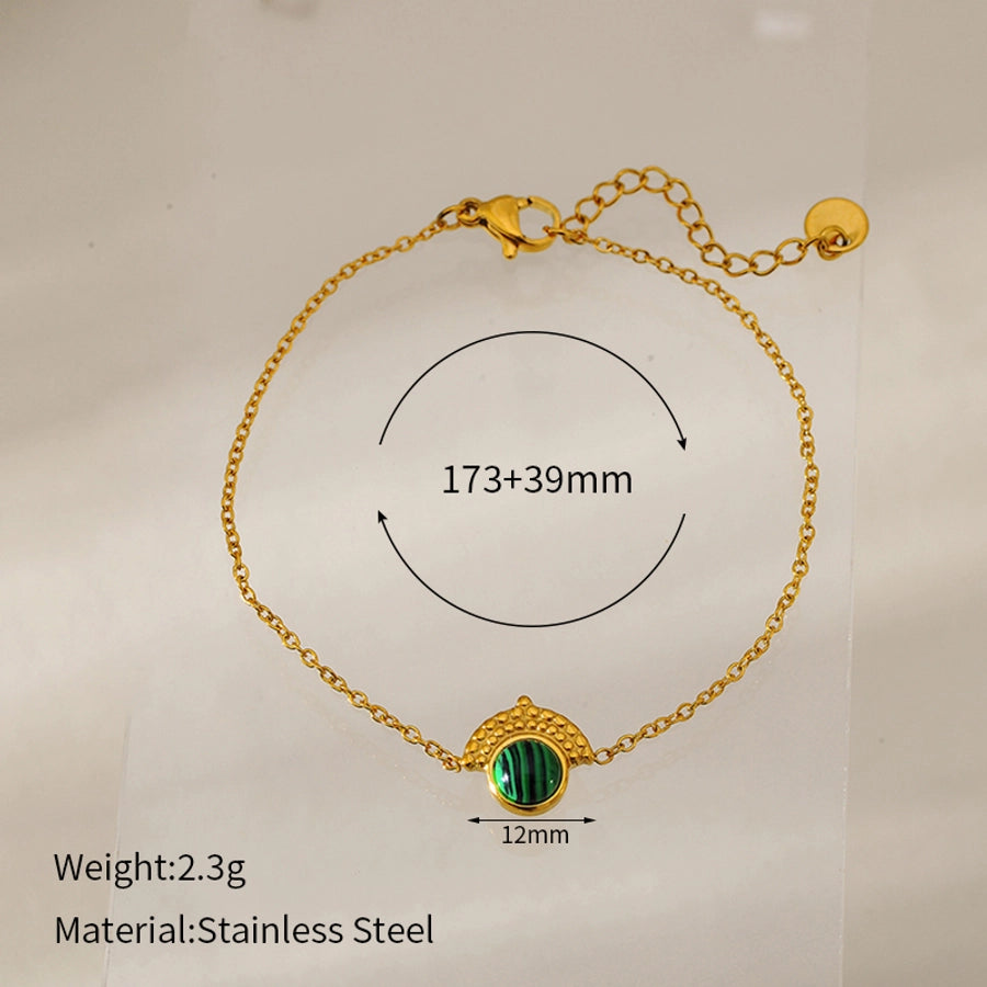 Vintage Style Simple Style Classic Style Geometric 304 Stainless Steel cable chain Bracelets In Bulk Stainless Steel Bracelets