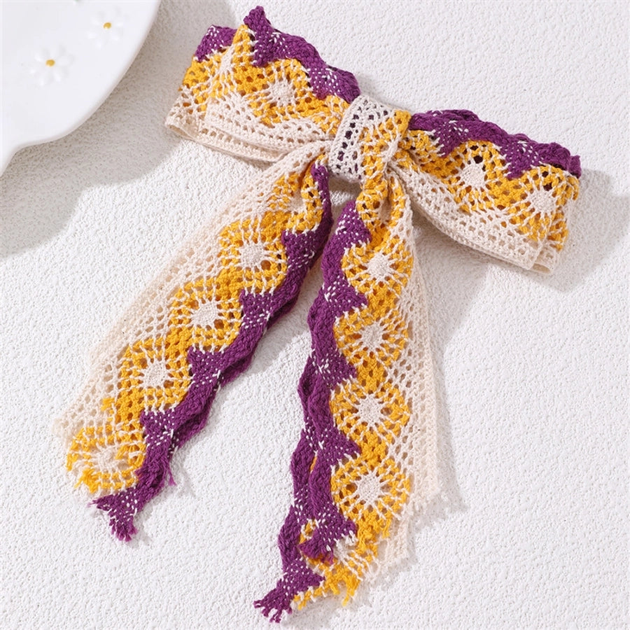 Women's Vintage Style Simple Style Bow Knot Alloy Cloth Hair Clip