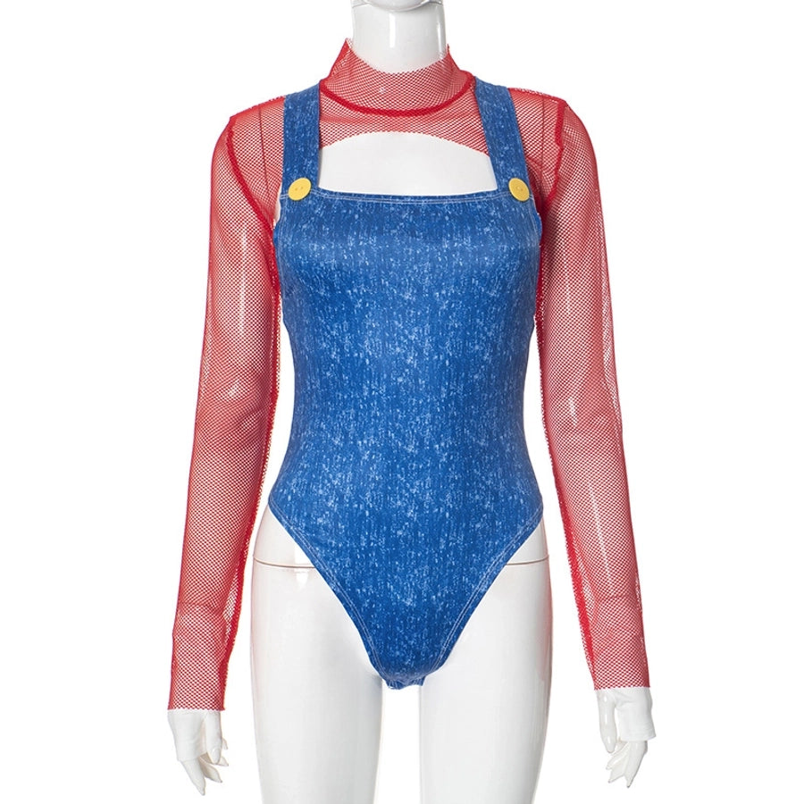 Women's Bodysuits Long Sleeve Bodysuits Sexy Solid Color