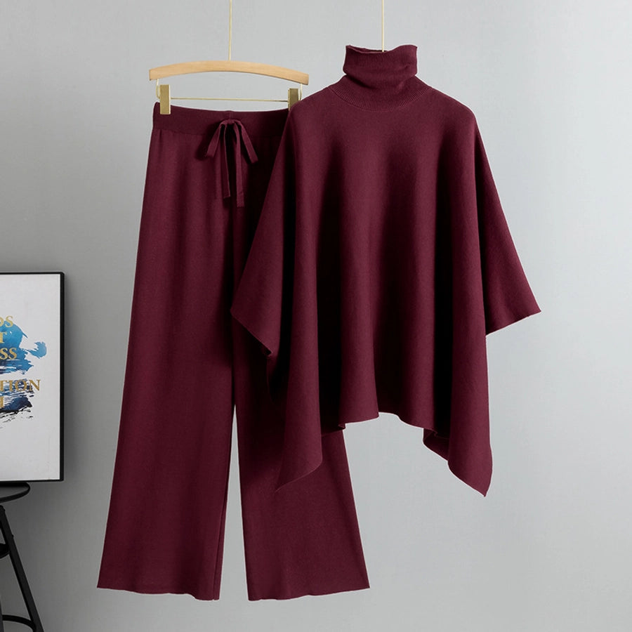 Holiday Daily Women's Vacation Simple Style Solid Color Polyester Pants Sets Pants Sets