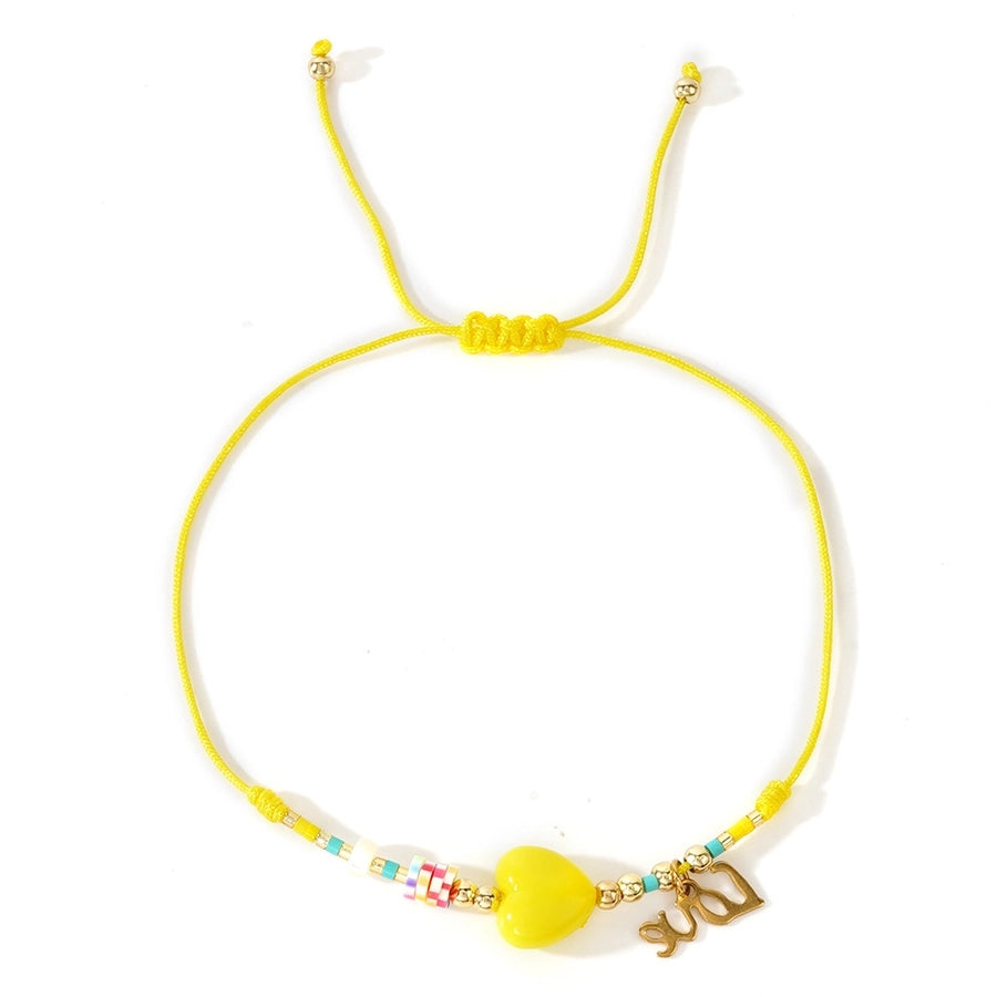 Casual Cross Palm Heart Shape 314 Stainless Steel Beaded rope Woven Chain String Bracelets