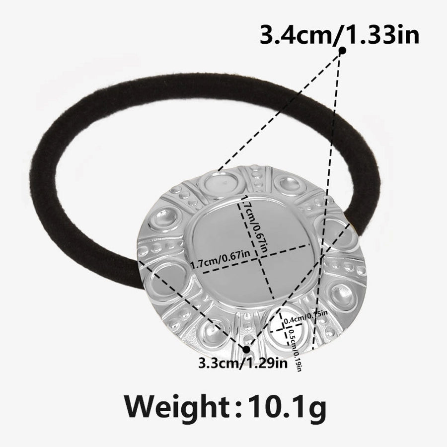 Women's Simple Style Geometric 304 Stainless Steel Plating Hair Tie