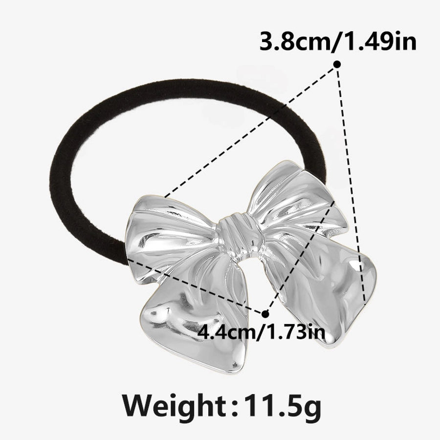 Women's Simple Style Bow Knot 304 Stainless Steel Plating Hair Tie