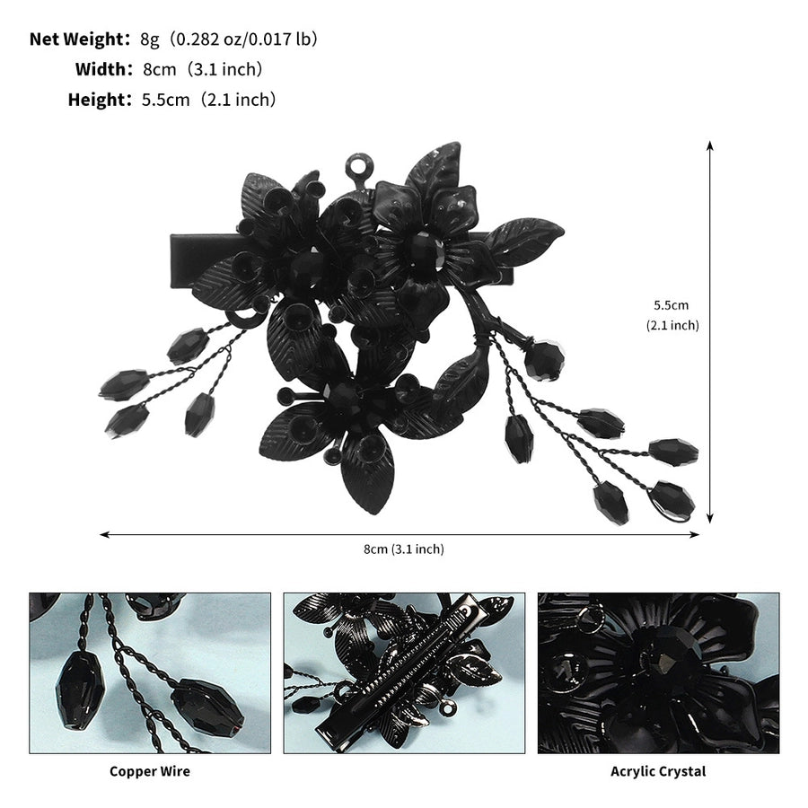 Women's Elegant Simple Style Leaf Iron Hair Clip