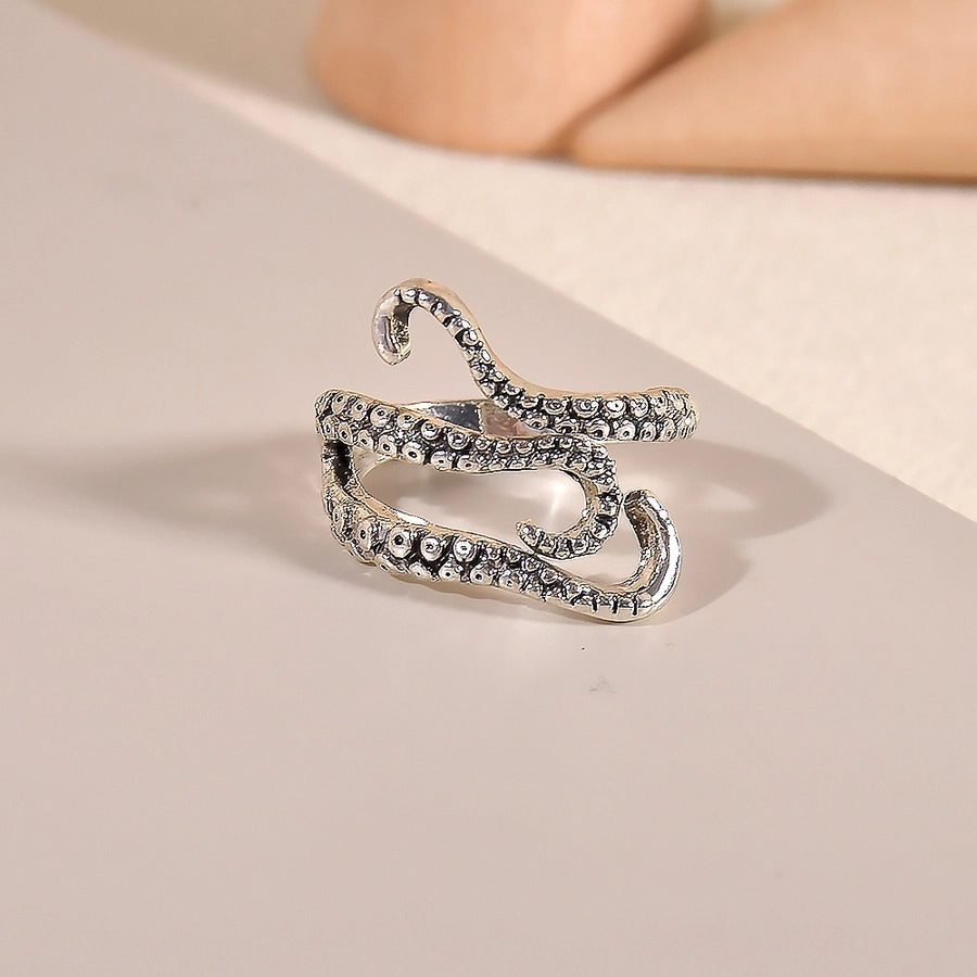 Casual Dragon Alloy Plating Diamond Unisex Rings