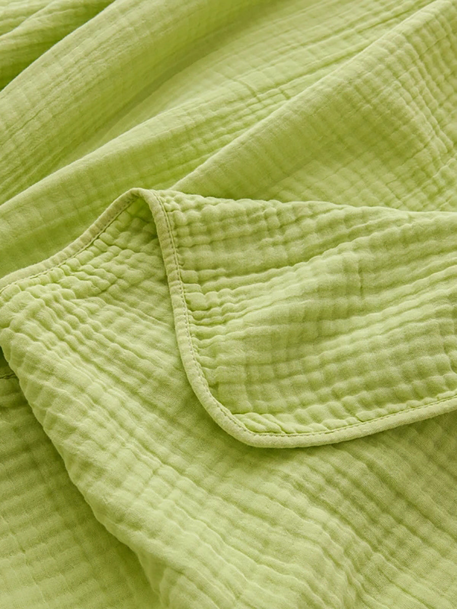 Breathable 6-Layer Cotton Gauze Blanket – All-Season Lightweight Cover