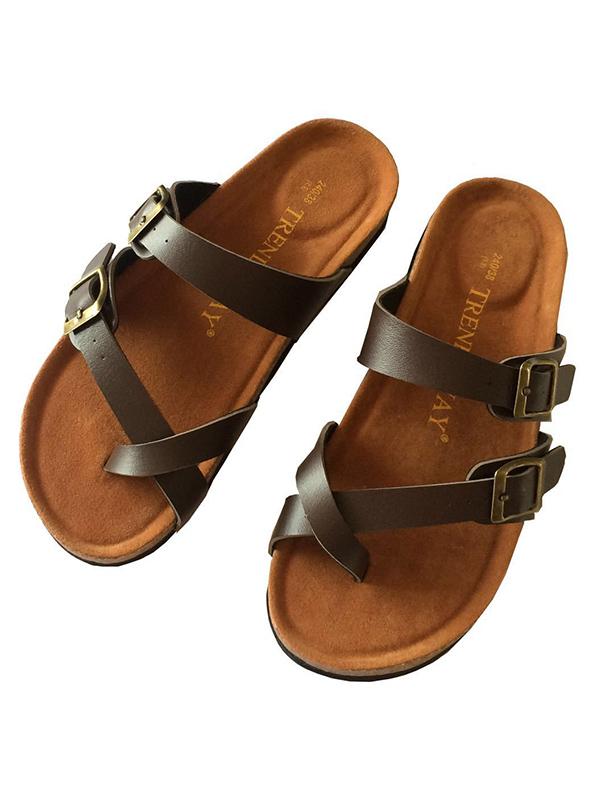 Simple Bohemian Flat Heel Slippers