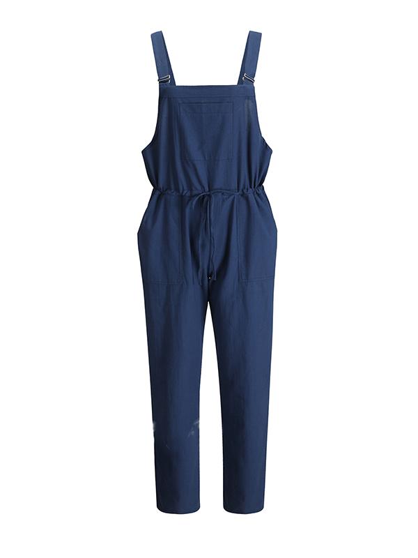 Casual Loose Signature Cotton Jumpsuits