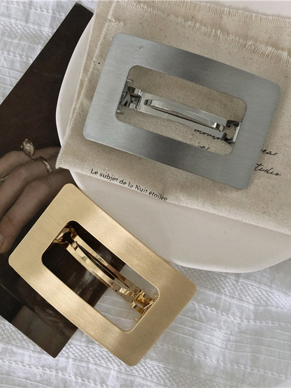 Original Simple Geometric Solid Color Hair Clips