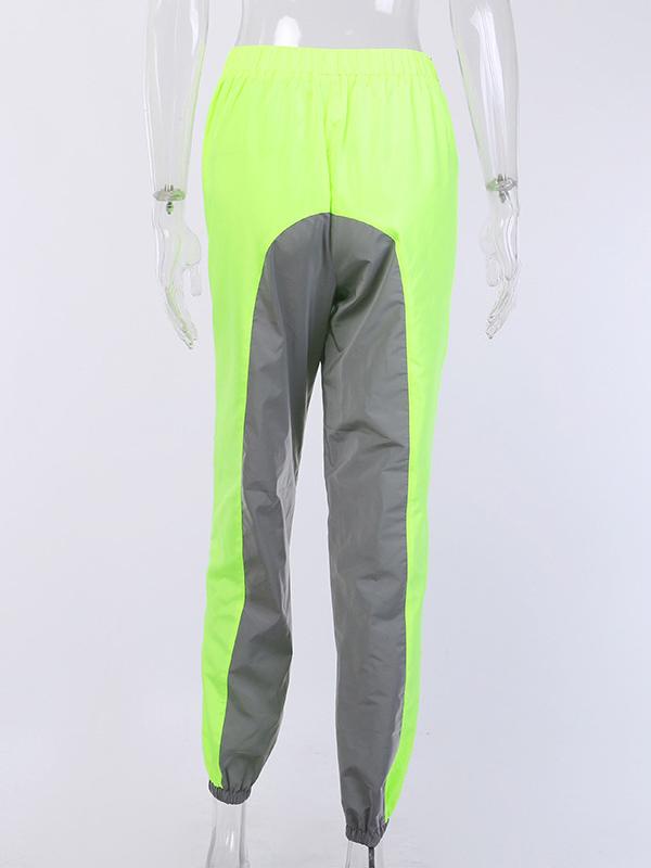 Split-joint Backpack Buckle Tapered Casual Athletic Pants