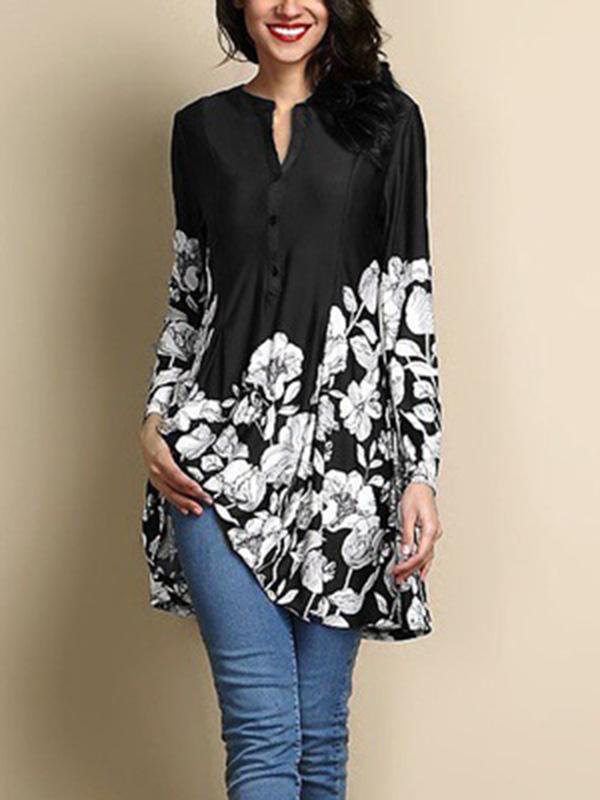 New Printed Long-Sleeve Shirt