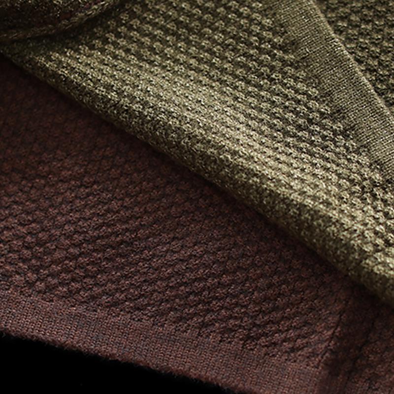 Buykud Retro Loose Colorblock Single-breasted Long Coat