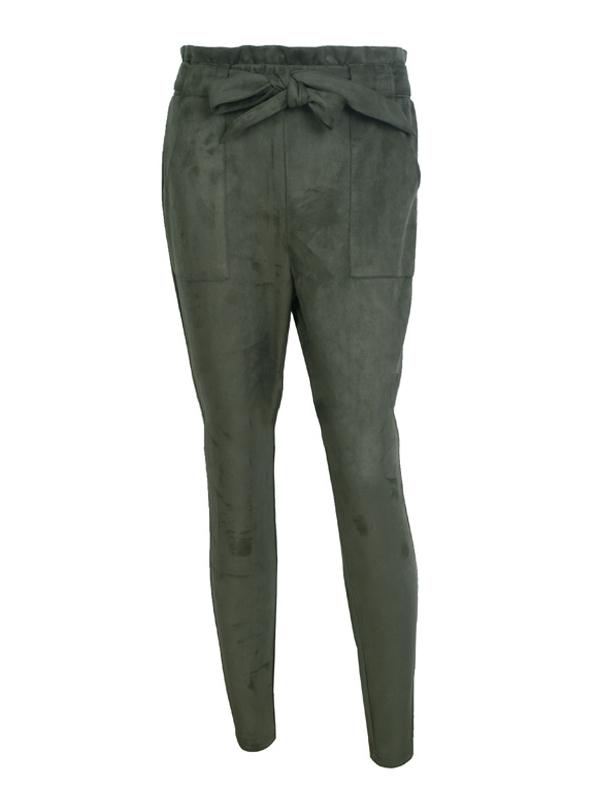 Fashion 3 Color Elastic Waist Casual Pants Bottoms