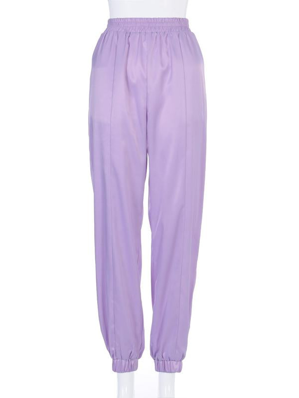 Fashion Purple Athletic Pants