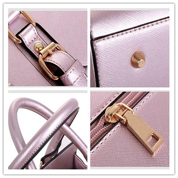 5 PCS Women Bright Color Leisure PU Leather Bag