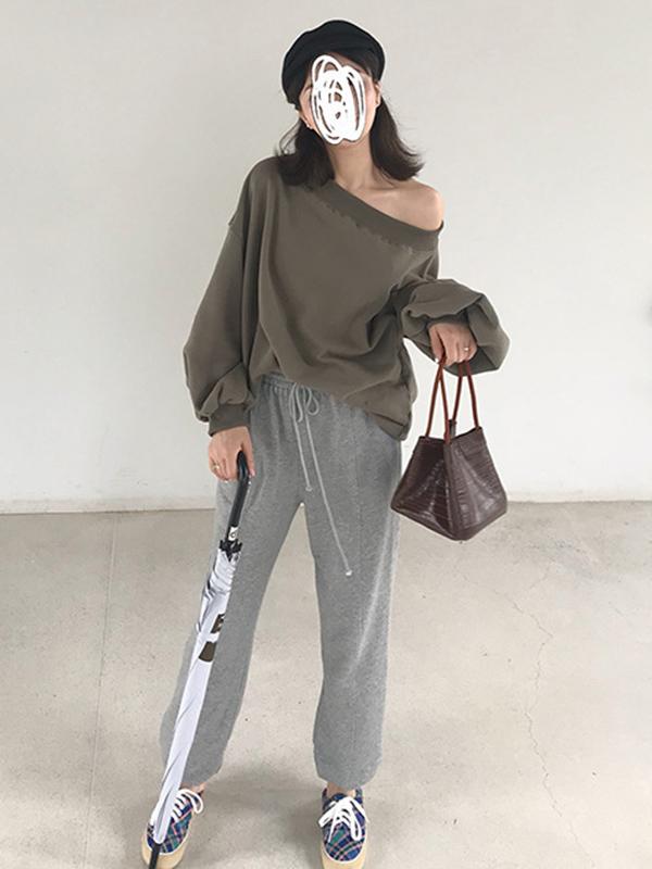 Sexy Off Shoulder Leisure Hoodies