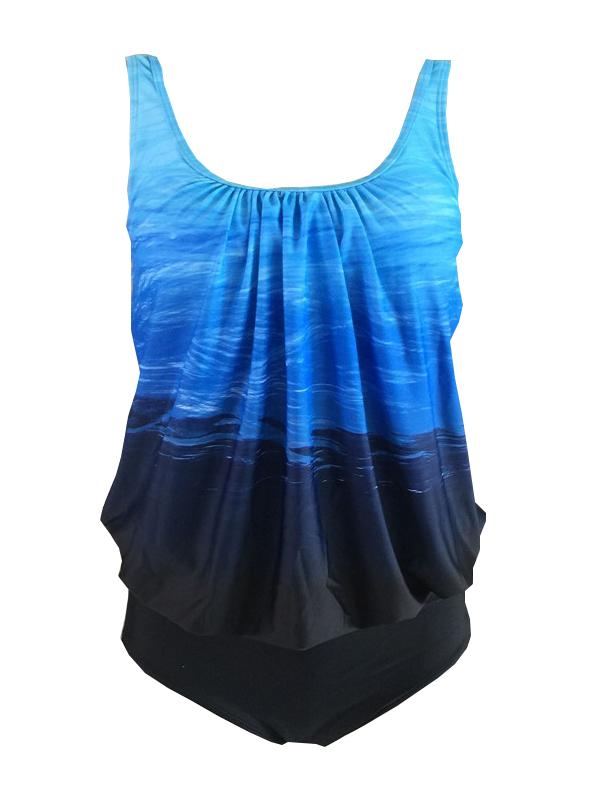 Gradient Plus Size Tankinis Swimwear