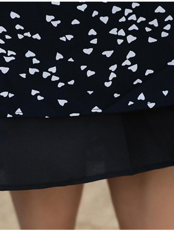 LOOSE CHUBBY GIRL FLORAL LONG SHIRT DRESS