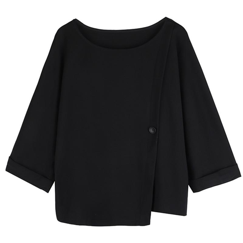 Loose Batwing Split-Joint T-Shirts