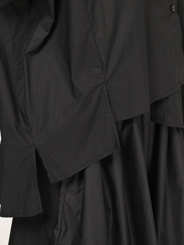 FASHION CASUAL CROPPED IRREGULAR SHIRT